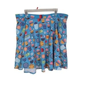 Eva Rose Women Skirt Fit & Flare Kitchenware Kitchy Pockets Size 1X